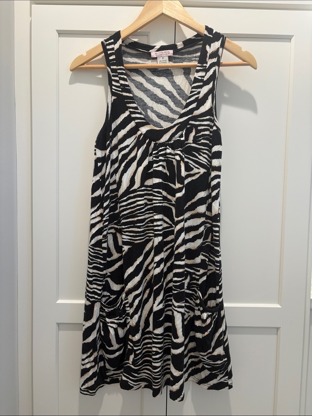 Romeo & Juliet Couture Zebra Print Tank Dress